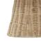 18" Brown Rattan Handmade Woven Tapered & Fluted Vase